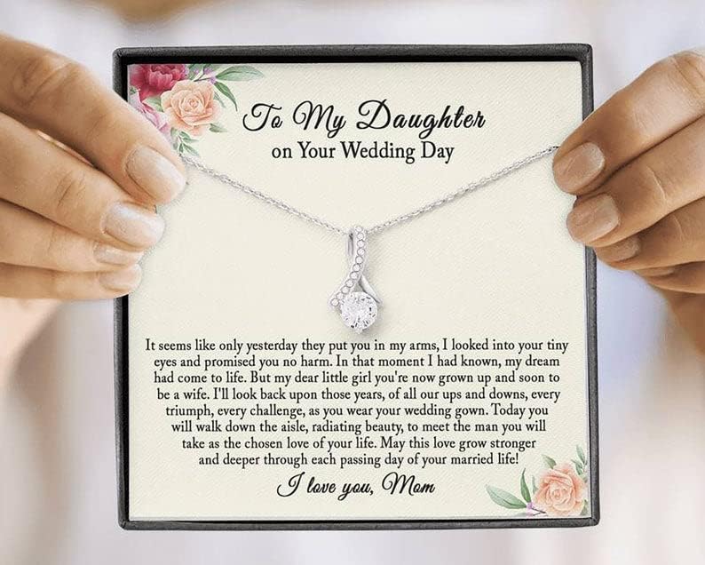 Nakit za poruke, ručno izrađena ogrlica - personalizirani poklon vjenčani poklon za mladenku