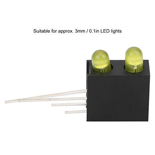 Ftvogue 100kom 3mm držači svjetla sa dvostrukom rupom LED diodni držači lampi sa osnovnim industrijskim indikatorskim