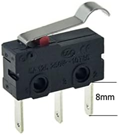 Zaahh industrijski prekidači 5kom Mini Micro granični prekidač NO NC SPDT 3 pinovi 8mm duži terminali 5A 125V