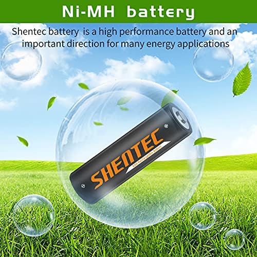 Sheenc AA i AAA punjivi punjač za punjivanje sa 8 paketa AAA NiMH punjive baterije