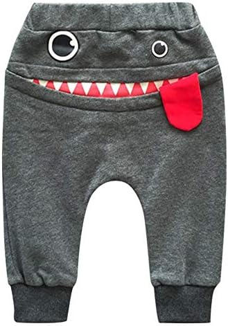 FESFESFES Toddler Boys Girls Crtani Monster Debele hlače Slatka morski pas Duks pamučne harem pantalone Dječje hlače