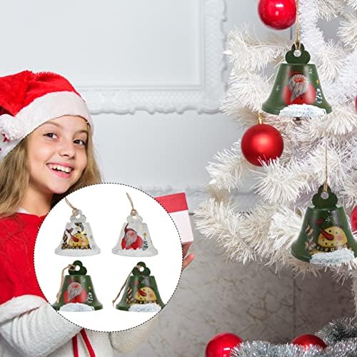 Kisangel oslikan Santa Seoska kuća i ukrasi Početna Pokloni Jingle Holiday Xmas Snjegović