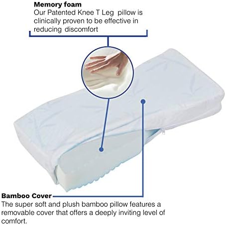 Back Supterect Systems Batlet-T jastuk patentirani | Visoka gustina medicinske ocjene | Pjenasta jastuk za koljena za spavanje, ublažavanje bolova u leđima, bolovi u boku i kiseotica za bočne pragove