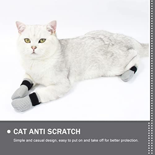 Ipetboom Cat Claw Covers, 4pcs pas bez kliznih čarapa cat Paw Protector Claw Caps za mačke anti-Scratch