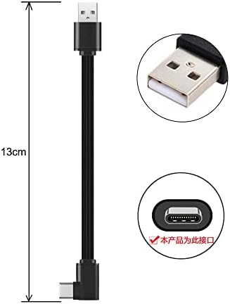 NFHK 13cm USB 2.0 tipa-a muški do USB-C tip-c lijevi desni kut 90 stupnjeva Slim Slim FPC kabel