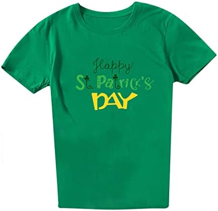 Happy Dnevna majica St Patrick za žene okrugla vrat kratki rukav ljetna majica 2023 ljetne modne teene vrhove