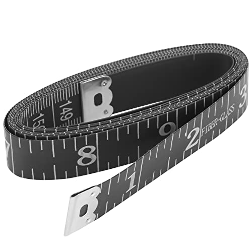 Mjerna vrpca za mjerenje trake: 4Pack 60 inča crne meke mjera mjera za dvostruku skali za šivanje trake za tijelo
