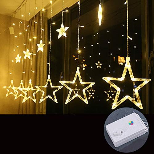 Aikenr Fairy Lights battery Powered Stars string Lights 2.5 M LED dekorativna rasvjeta na baterije za