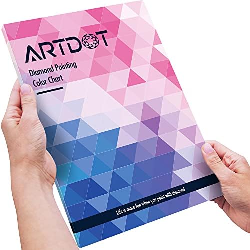 ARTDOT kartica u boji za komplete dijamantskih slika, 5D Diamond Art referentni alati sa DMC