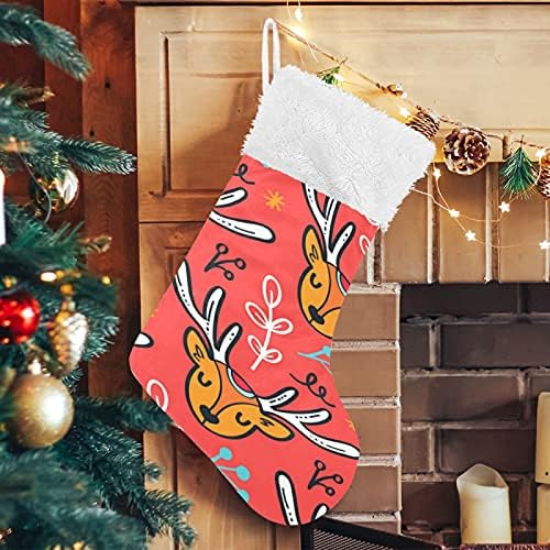 Vodenicolor Snowflake Božićne čarape Velike Xmas čarape za božićnu drvcu Dječja soba Kamin Viseći