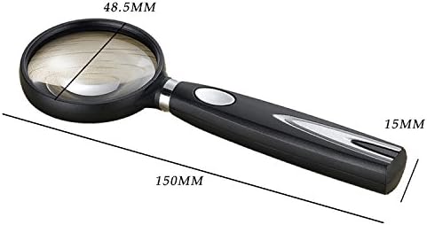 Lupa g-888-050 mikroskopska ručna lupa pročitajte kartu radna knjiga putna lupa Lens 15.0x5. 2x1. 5cm