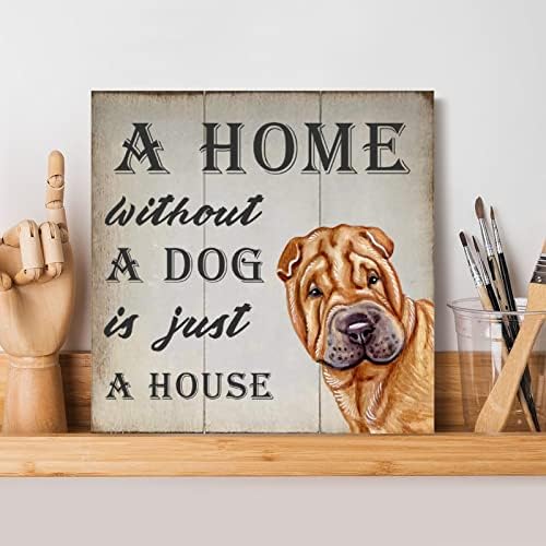 Evans1nizam Kuća bez psa nalazi se samo kuća drveni znak labrador retriver zidne zidne potpise psi štenad