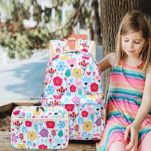 Bluboon ruksak za djevojčice dječiji ranac za predškolsku ustanovu sa kutijom za ručak Obdanište Knjižara Set školskih torbi za malu djecu