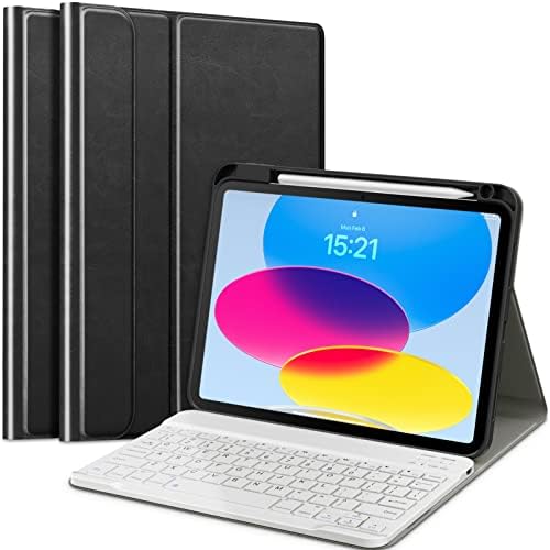 VIKESI iPad futrola za tastaturu 10. generacije 2022, futrola za iPad 10,9 inča sa magnetno