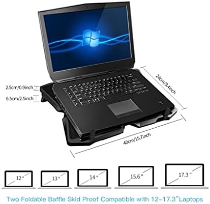 WFJDC laptop hladnjač laptop hlađenje jastučići za prenos računala hladnjača sa četiri ventilatora i 2 USB