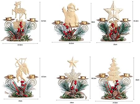 MYSGYH YANGPING-Božić Candle Lantern Iron Santa Claus Snowflake svijećnjak Nova Godina trpezarijski