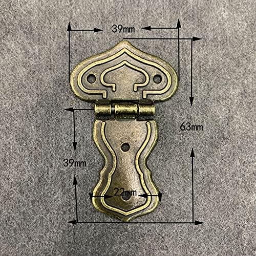 Xbwei 10pcs šarke za vrata antikne brončane ladice za ladicu ormara nakit drvene kutije Diy ukrasite konektore za namještaj šarke sa vijcima