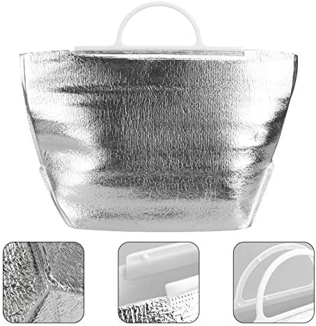 Besponzon Food Torbe 20 komad izolacijska torba za ponovnu upotrebu Termička torba za toplotne kutije za višekratnu izolacijsku torbu aluminijumske sendvič torbe Bento ručak Radni tote