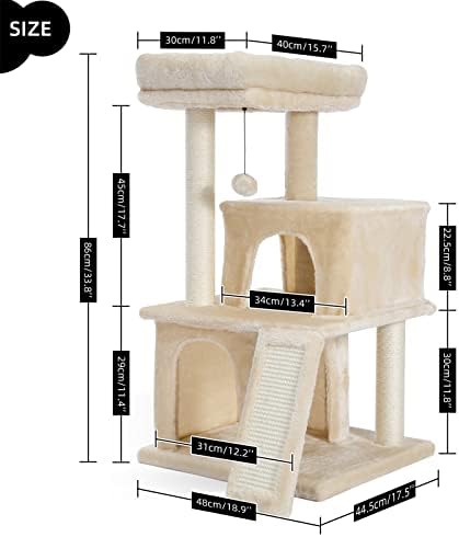 Cat Tree stabilni stanovi za mačke u zatvorenom prostoru udobni smuđevi mačići grebanje stub mačke igračke