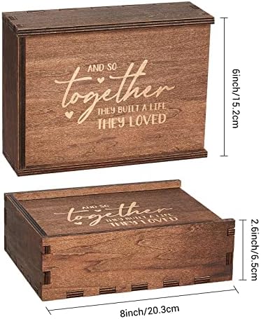 AW BRIDAL Memory Box Drvena kutija za uspomenu dekorativna kutija poklon kutija vjenčanje zaručnički