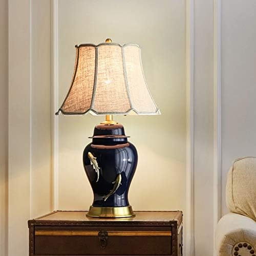 Zhaolei bakarna keramička stolna lampica spavaća soba Noćni lampa topla ukrasna svjetiljka dnevni boravak