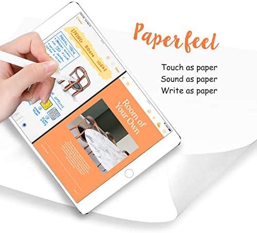 bersem [2 paketa Paperfeel zaštitnik ekrana kompatibilan sa iPad Mini 5 i iPad Mini 4, olovka kompatibilna