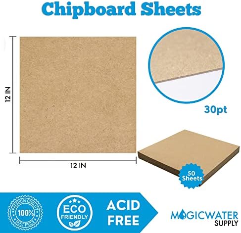 50 iverice listova 12 x 12 inch-30pt smeđe Kraft kartona za Scrapbooking & amp; okvir za slike Backing papir