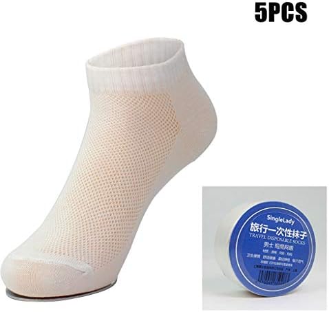 Prenosne rastezljive čarape za jednokratnu upotrebu putne veličine 5pcs zamena jednog čoveka čarapa niske