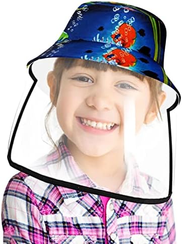 Zaštitni šešir za odrasle sa štitom za lice, ribarsku šeširu protiv sunčane kape, Valentinovo ružičasto srce