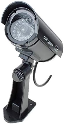X-Dree Stmmy Realistic kamera crvena LED treptala AA Black Backeted crna (Cámara Simulada de
