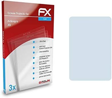 ATFolix Zaštitni film Kompatibilan je sa ActionPRO X9 zaštitnikom zaslona, ​​ultra-bistrog FX zaštitni film