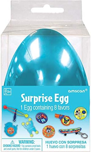 Amscan 370446 iznenađenje jaje, 1 komad, plava