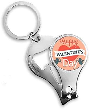 Sretan Valentinovo Heart Heart ENGER nokti za noktene prstene za ključeve ključeva