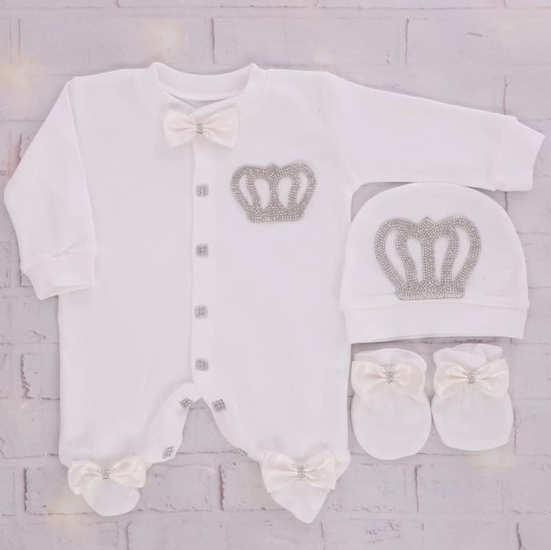 Luksuzna ručno rađena odjeća za djevojčice/dječake iz bolnice za novorođenčad Bling Outfits Layette Set odjeća
