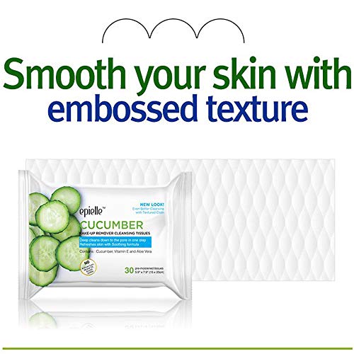 Epielle Novi Hamamelis 30ct maramice za čišćenje šminke dubinski čisti pore & amp ;osvježite kožu umirujućom formulom
