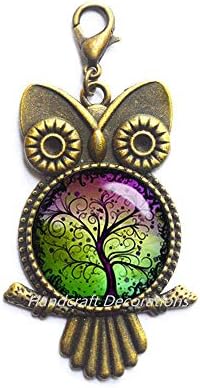 RukovanjeDecorations World Tree Owl patentni paunk travnja životnog jastoga kopča Owl patentni paunder