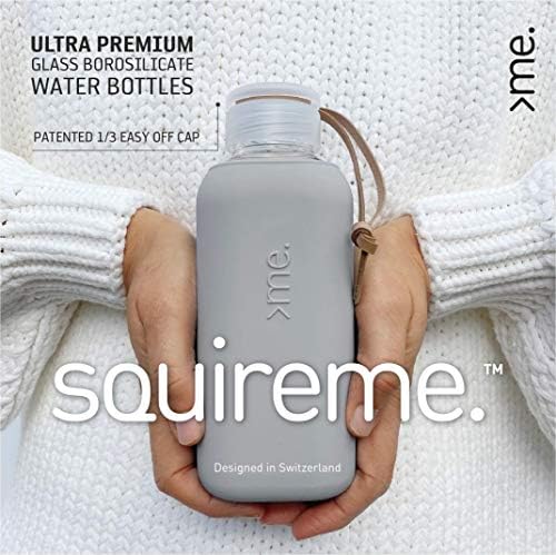 Squireme. Y1 Borosilikat staklene boce, čiste boce, za višekratnu upotrebu, BPA, Tumbler, perilica posuđa
