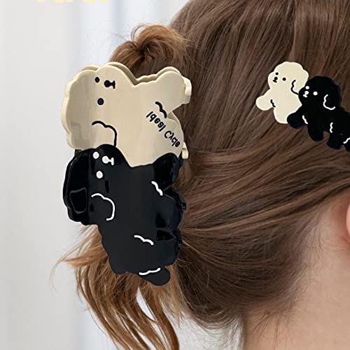 Kreativni acetatni dizajn kose kandže za kosu za žene slatke životinje klipove za kosu slova Shark