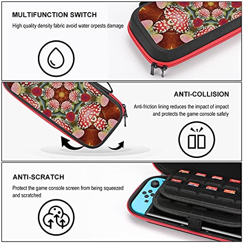 Magic Mushroom Storage Case za Switch Game Console i dodatnu opremu ,putna torba za nošenje torba za