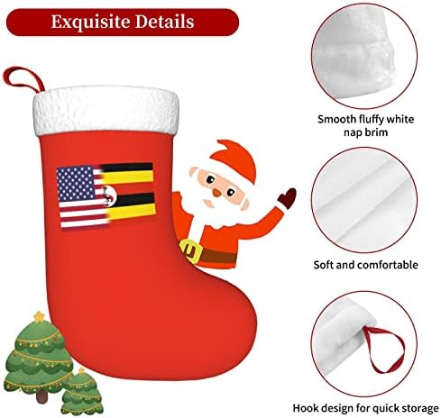 TZT američka zastava i Uganda zastava Božićne čarape, Xmas Holiday Party pokloni za porodične odmore