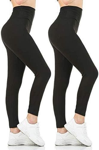 GNPOLO ženski crne gamaše u obliku struka Mekane tanke temmske hlače za kontrolu trbuha joga hlače