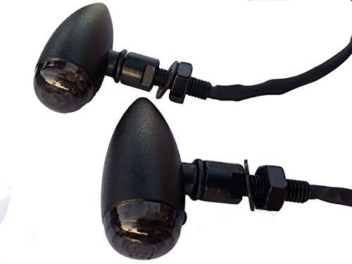MotorToGo Crni metak motocikl LED žmigavac LED indikatori Žmigavci sa dimnim sočivom kompatibilni za Suzuki