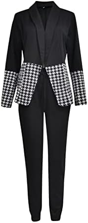 Xiloccer Ženska 2pc Ležerna jakna Slim kaput Dugih rukava Blazer Office Business Hlače + kaputi jakna odijela odijeva odijela