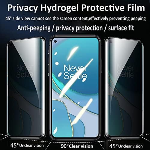 Yiiloxo Hydrogel film Zaštita ekrana za privatnost kompatibilna sa Oneplus 8 Pro [Anti-Spy] visoko osjetljivom