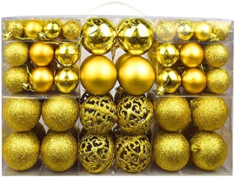 GREDIA Božić Balls Ornamenti Shatterproof božićno drvo Bauble Balls dekoracije viseća Lopta Ornament za Božić