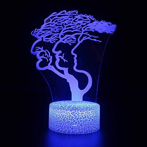 SZG Creativety Tree Stock Lampica dodirivanje LED noćna svjetlost Kućna soba Rainbow Konj Lampen Dekoracija