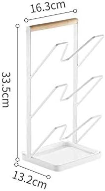 GANFANREN kuhinjski alat 3-slojni Anti-pad metalni lonac za sušenje stalak Poklopac poklopac stalak za odmor držač kašike