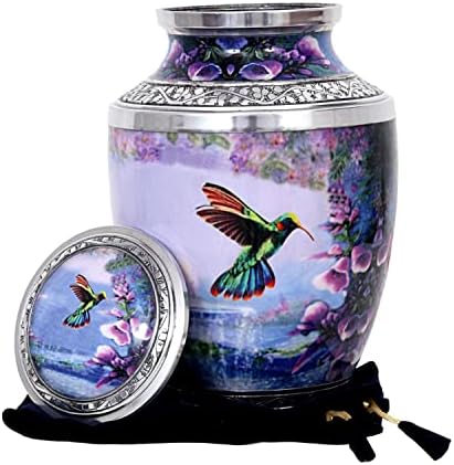 FHP ručno rađena urna za ptice za ljudski pepeo-urna za kremaciju na sahrani odraslih ručno izrađena - pristupačna urna za pepeo – 10,5 x 6 , dekorativna urna za kremaciju)