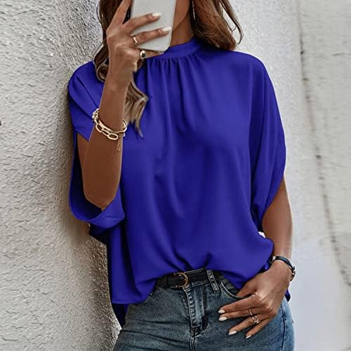 Ženske tunike majice Casual Split Plus Size Tops sleep Sleeve Casual bluza, ženske ljetne lepršave