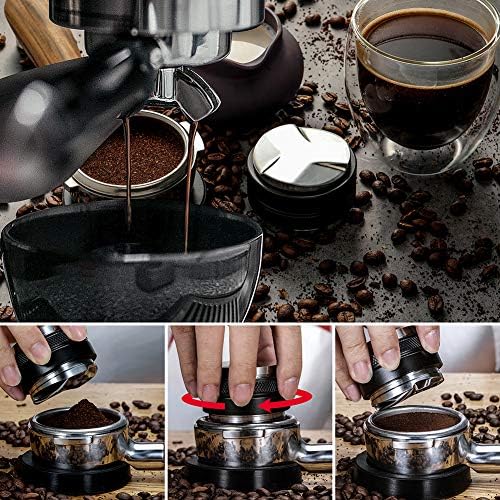 53mm Coffee distributer & Tamper, MATOW dual Head Leveler kafe odgovara za 54mm Breville Portafilter, Podesiva